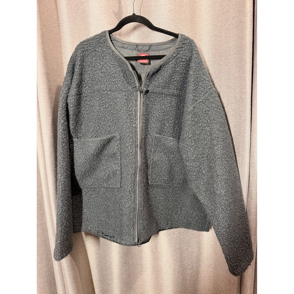 Nike Tech High-Pile Fleece Jacket Mens XXL Grey Excellent Sportswear Full Zip